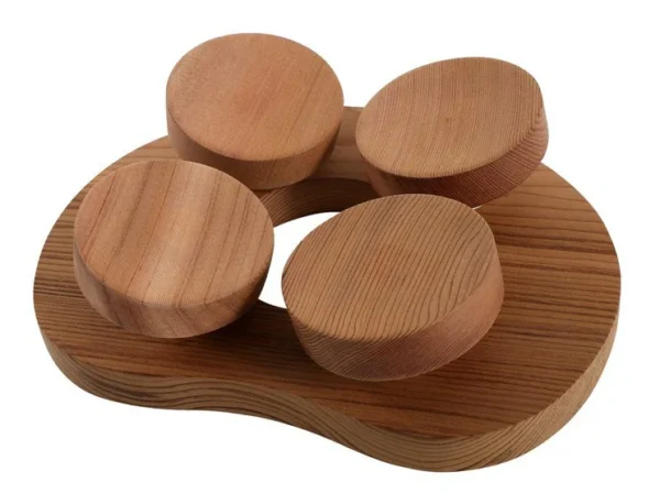 Halu sauna rond hoofdsteun Red Cedar