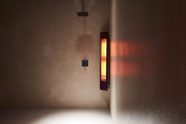 Sunshower Solo Black - H 124 x B 20 x D 18 cm - Opbouw