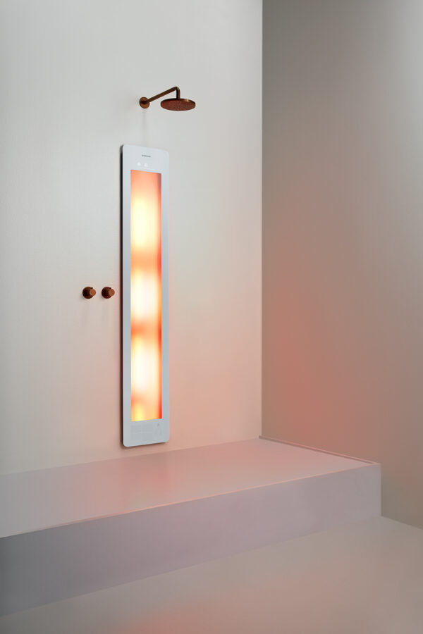 Sunshower Large One White - H 185 x B 33 x D 10 cm - Inbouw