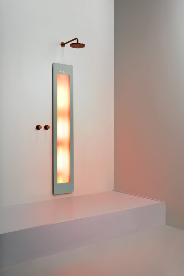 Sunshower Large One Grey - H 185 x B 33 x D 10 cm - Inbouw