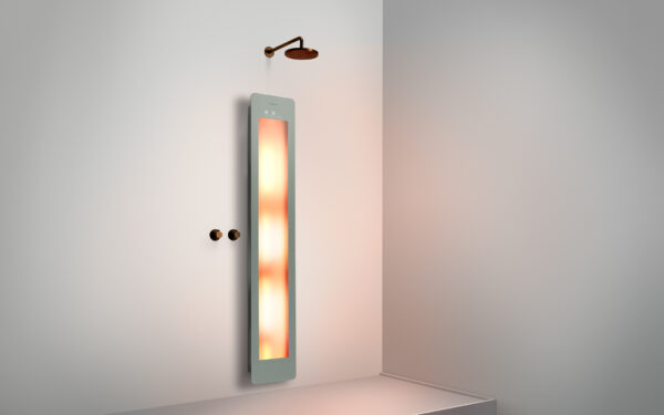 Sunshower Large One Grey - H 185 x B 33 x D 12 cm - Opbouw vlak