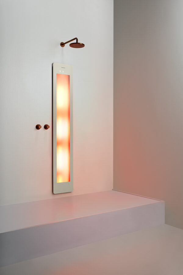 Sunshower Large One Sand White - H 185 x B 33 x D 10 cm - Inbouw