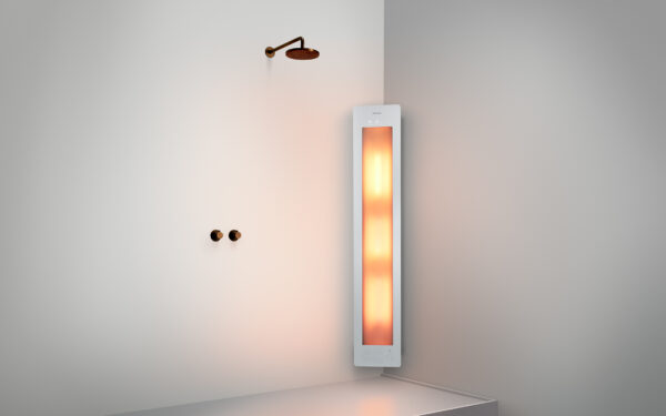 Sunshower Large Plus White - H 185 x B 33 x D 25 cm - Opbouw hoek