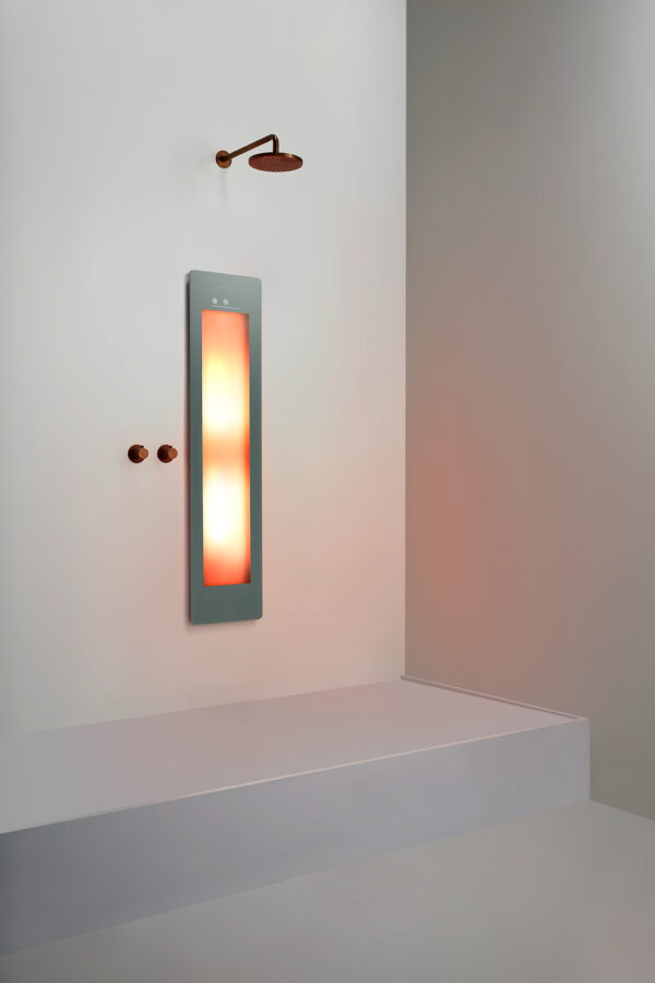 Sunshower Medium Plus Grey - H 140 x B 33 x D 10 cm - Inbouw