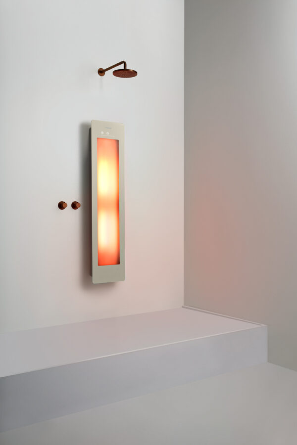 Sunshower Medium Plus Sand White - H 140 x B 33 x D 12 cm - Opbouw vlak