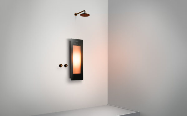 Sunshower Small One Black - H 95 x B 33 x D 12 cm - Opbouw vlak