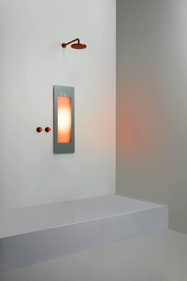 Sunshower Small One Grey - H 95 x B 33 x D 10 cm - Inbouw