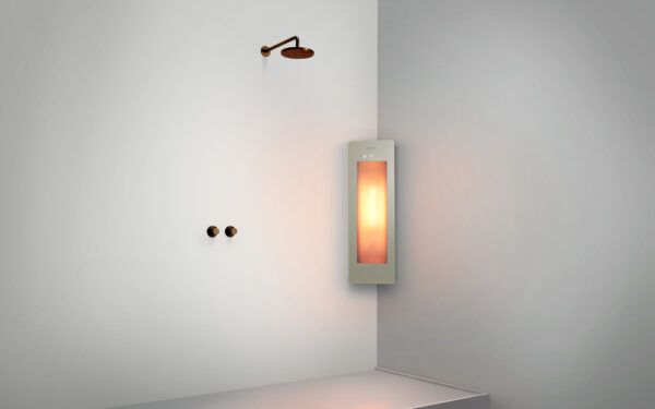 Sunshower Small One Sand White - H 95 x B 33 x D 25 cm - Opbouw hoek