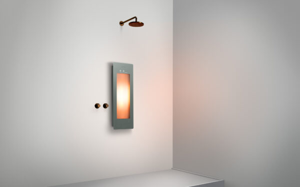 Sunshower Small Plus Grey - H 95 x B 33 x D 12 cm - Opbouw vlak