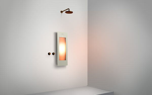 Sunshower Small Plus Sand White - H 95 x B 33 x D 12 cm - Opbouw vlak