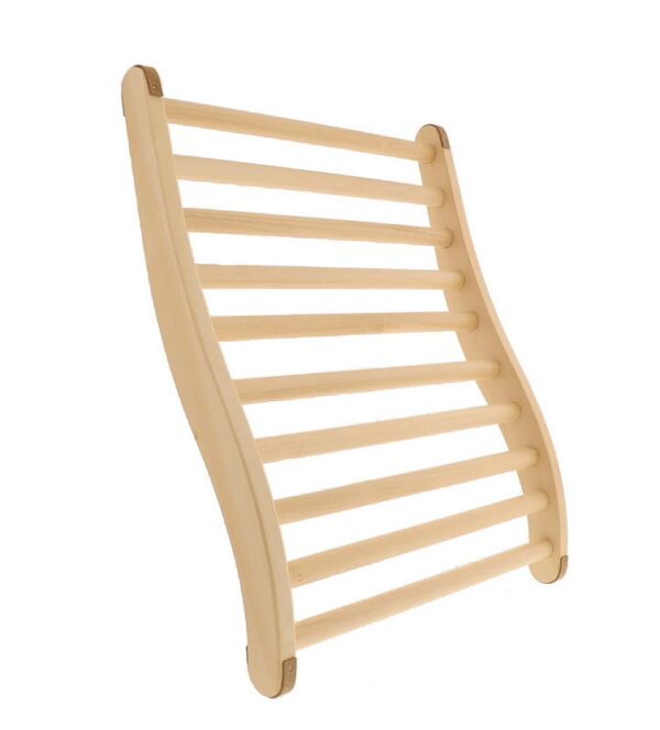 Sauna ergonomisch gevormde rugleuning