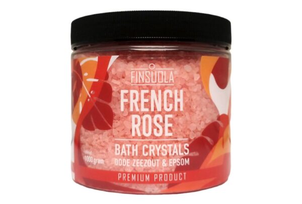 Finsuola badkristallen zeezout French Rose 1KG