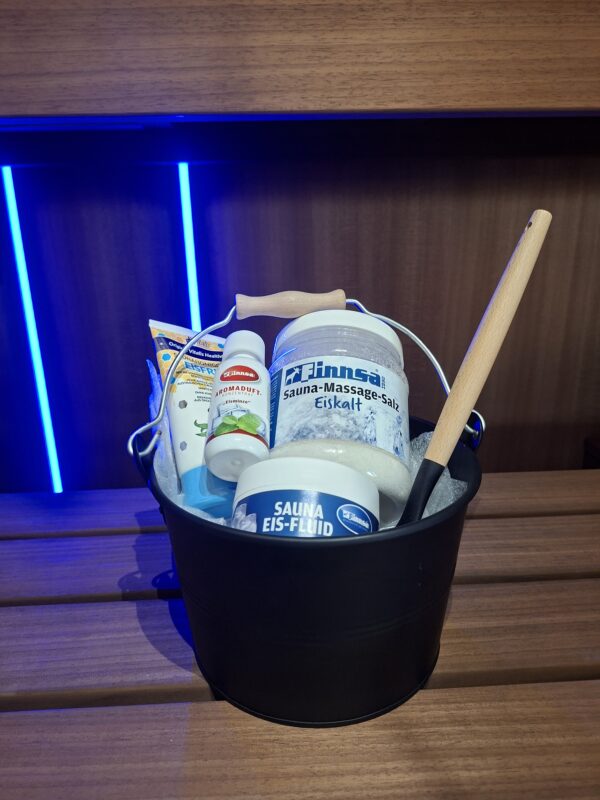 Sauna Emmer compleet zwart Ijsfris