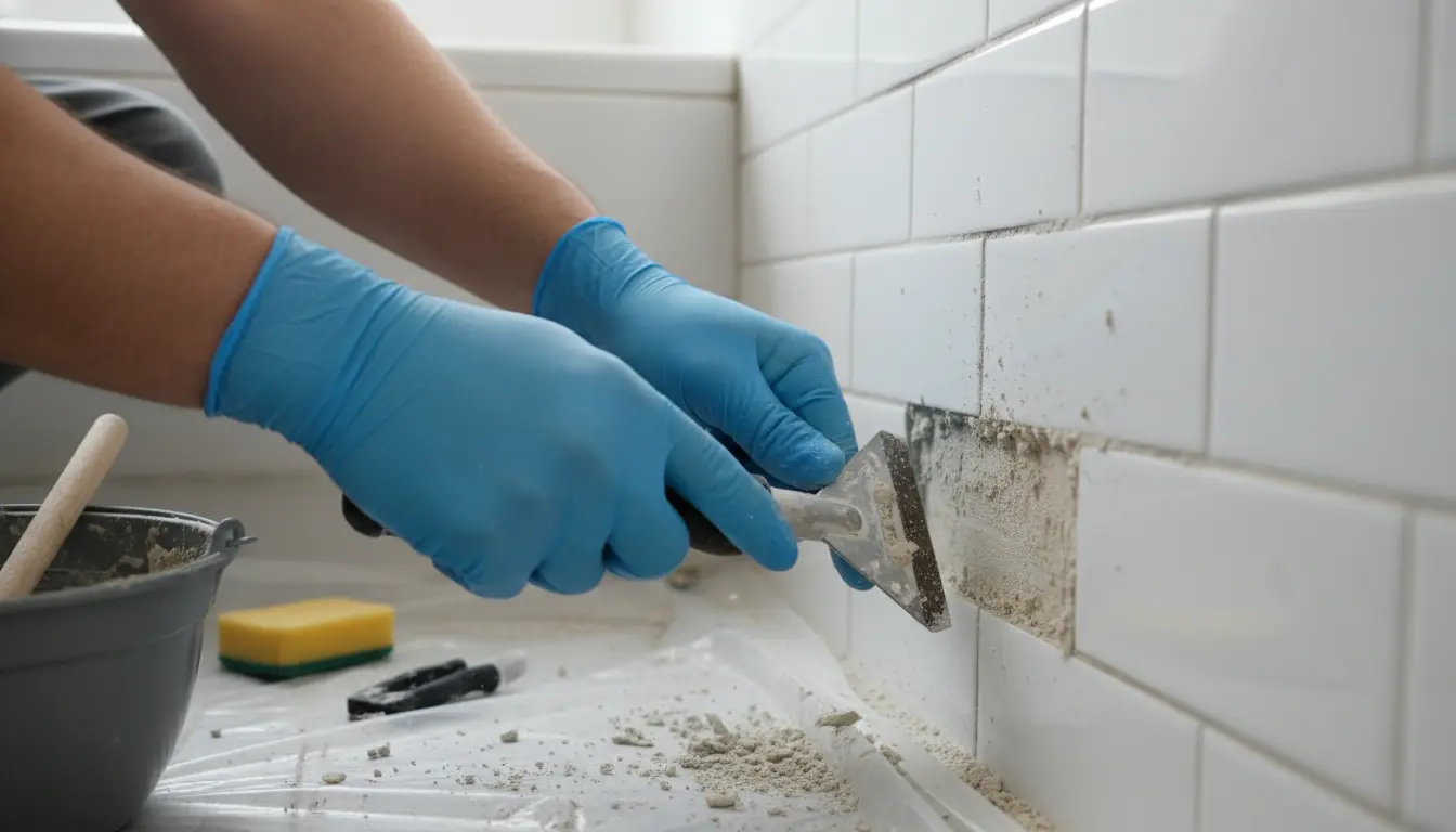 badkamer voegen verwijderen